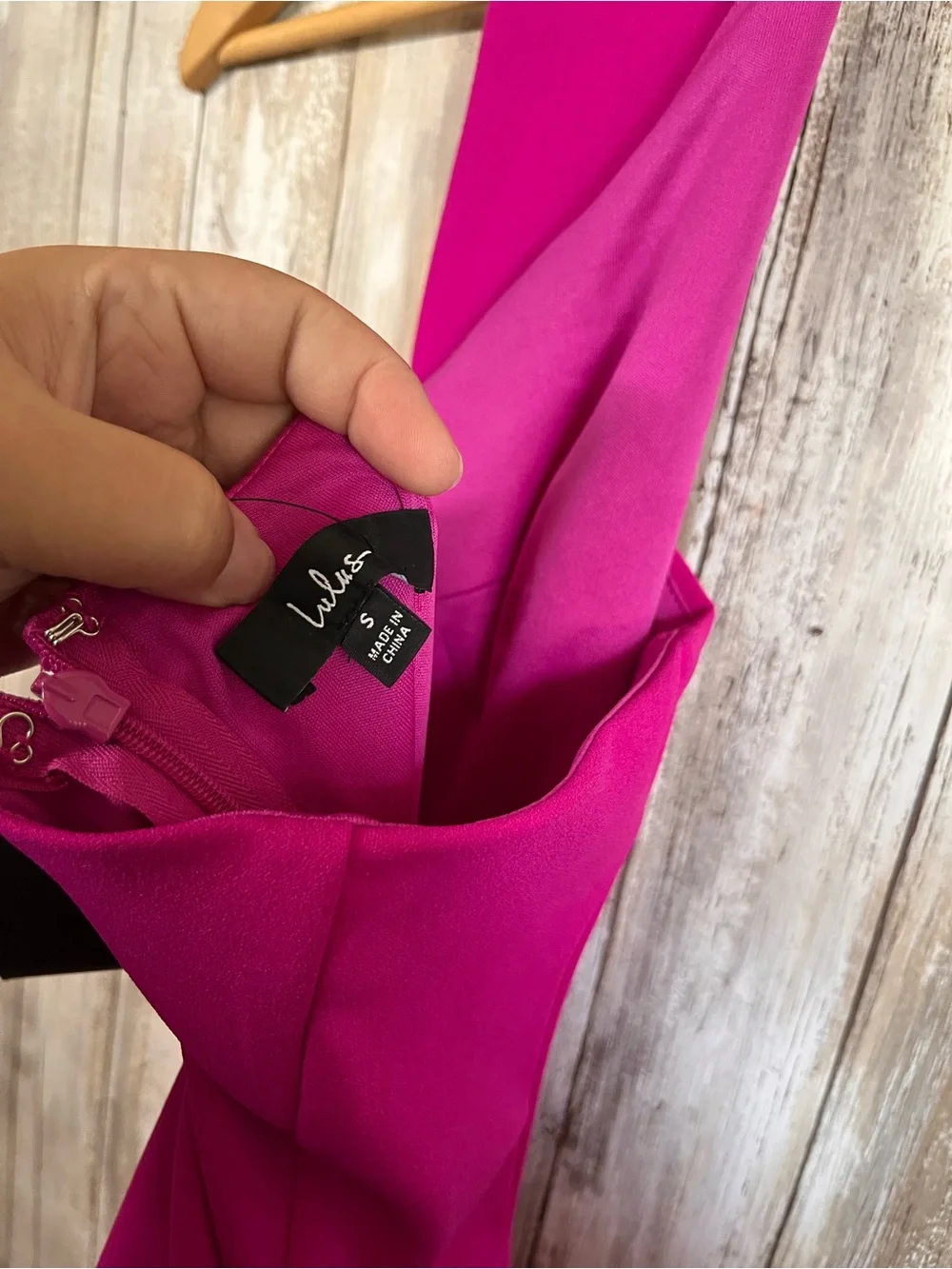 Lulus Hot Pink Halter Open Back Bodycon Mini Dress NWT Size Small